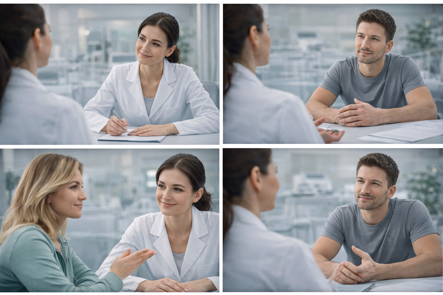 Collage of people feeling confident after treatment